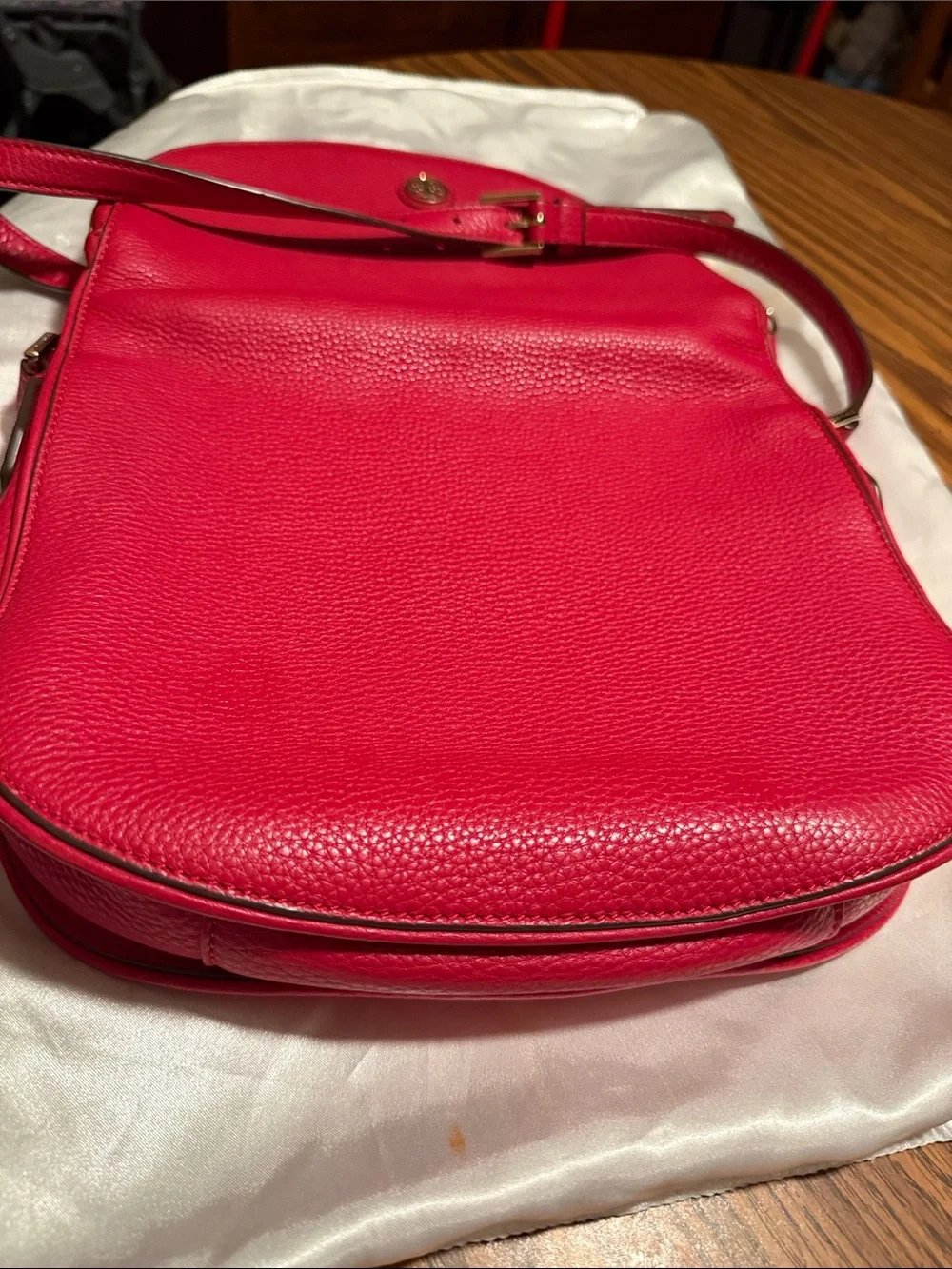 Tory Burch red pebbled
